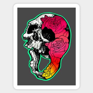 Skull and Roses Sticker